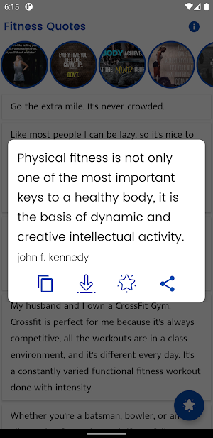Fitness Quotes and Sayings Screenshot 1