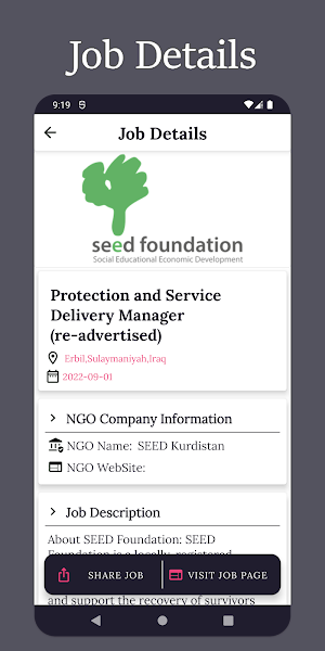 Iraq NGO Jobs Screenshot 1