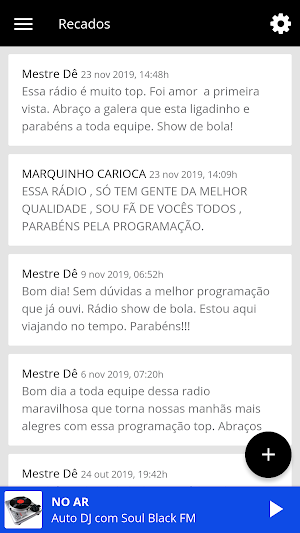 Web Rádio Soul Black FM. Screenshot 3