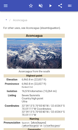 Highest points of countries Screenshot 1