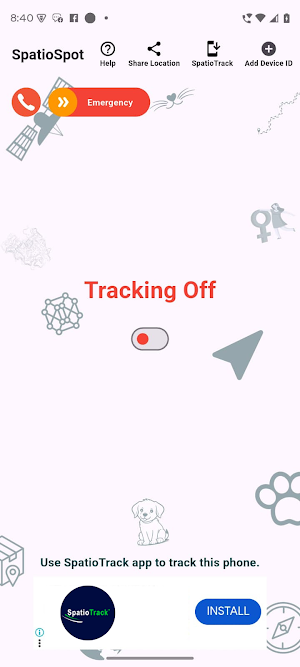 SpatioSpot: Share GPS Location Screenshot 1
