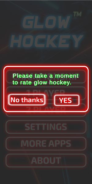 Glow Hockey Neon Challenge Screenshot 0