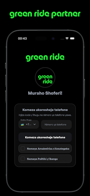 Green Ride Partner Screenshot 3