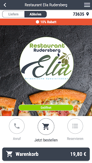 Restaurant Elia Rudersberg Screenshot 0
