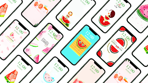 Cute Watermelon Wallpaper Screenshot 2
