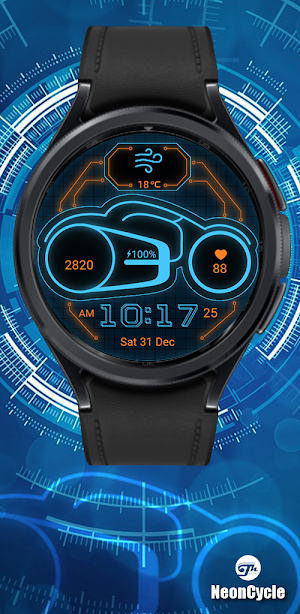 NeonCycle watch face Screenshot 2