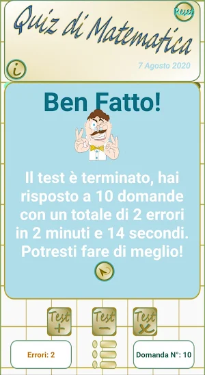 Quiz Matematico - Allenamento mentale - matematica Screenshot 3