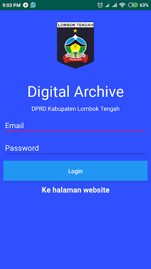 DPRD Loteng Digital Archive Screenshot 0