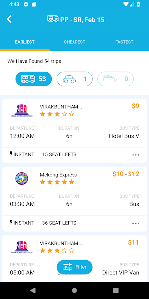 BookMeBus – Book Bus, Ferry, and Taxi in Cambodia Screenshot 2
