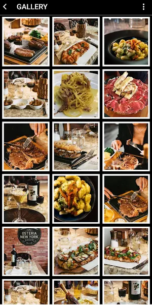APP Osteria NewYork Screenshot 2