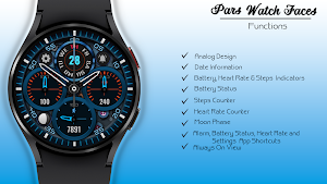Blue Analog Watch Face Screenshot 3