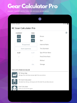 RC Gear Calculator Pro Screenshot 3