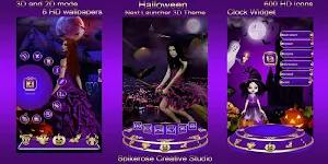 Halloween 3D Next Launcher Theme Screenshot 1