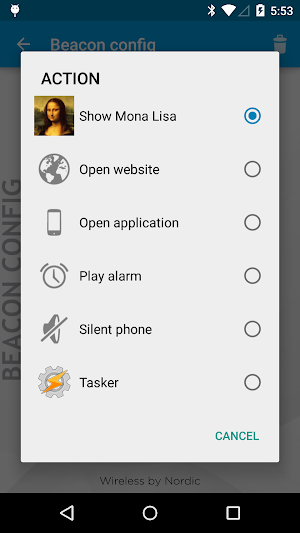 nRF Beacon Screenshot 3