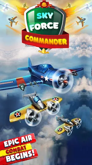 Sky Force: Combat Attack Space Shooting Screenshot 0