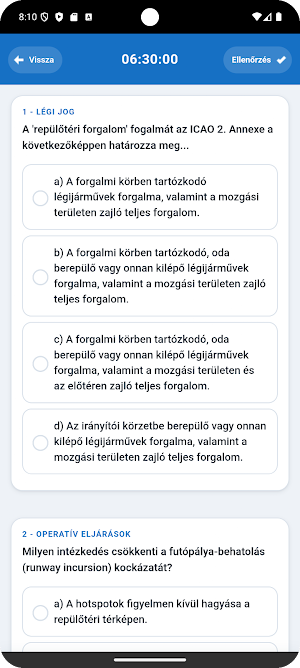 PPL(A) Pilóta Elméleti Vizsga Screenshot 2