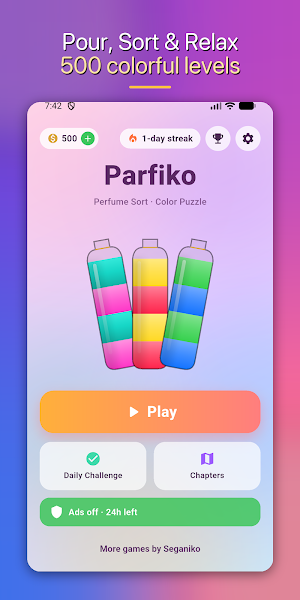 Perfume Color Sort Puzzle Screenshot 0