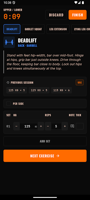 WimFit: Gym Workout Tracker Screenshot 0