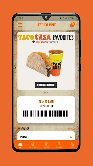 Taco Casa Loyalty Screenshot 1