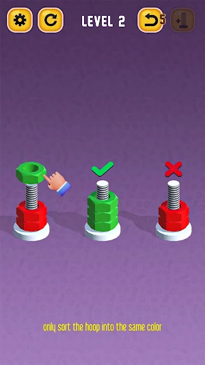 Bolts Color Sorting Nuts Sort Screenshot 0