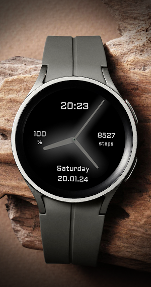EY13 Grey Glow Watchface Screenshot 0