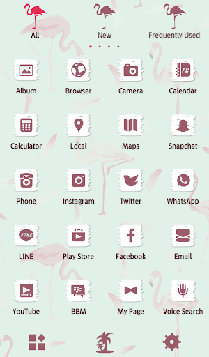 Cute Wallpaper Flamingos Theme Screenshot 2