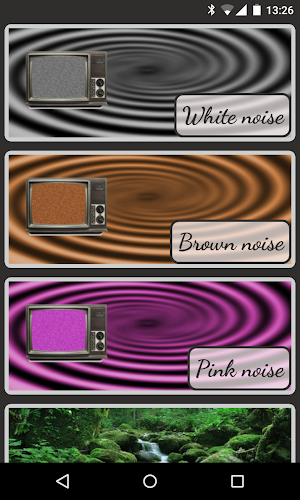 Brown Noise, Pink Noise and White Noise. Screenshot 1