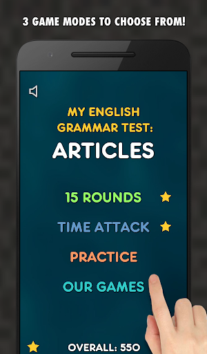 My English Grammar Test: Articles - PRO Screenshot 1