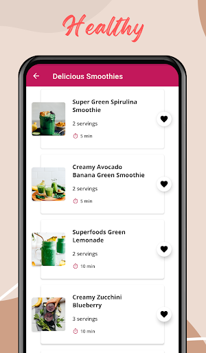 Delicious Smoothie Recipes Screenshot 1