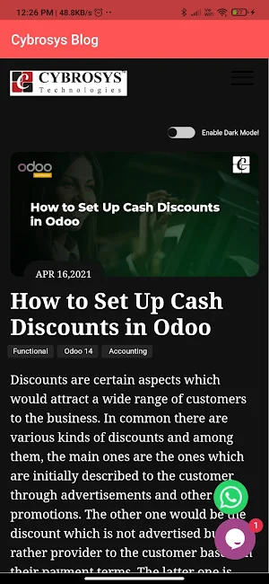 Cybrosys Blog Screenshot 2