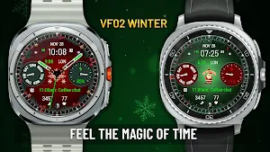 VF02 Winter Watch Face Screenshot 1