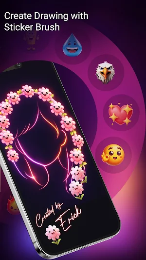 Neon Draw Recorder: Glow Art Screenshot 3