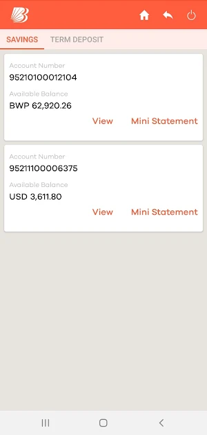 Baroda M-Connect (Botswana) Screenshot 2