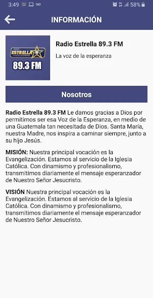 Radio Estrella 89.3 FM Screenshot 2