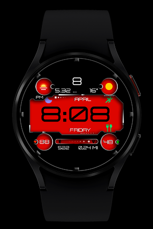 Black colors Watch Face Screenshot 3