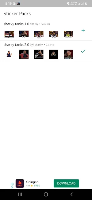 hindi sticker:shark taks Screenshot 1