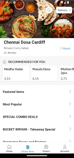 Chennai Dosa Cardiff Screenshot 2