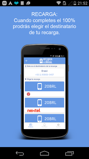 Recargas GRATUITAS a Brasil Screenshot 2