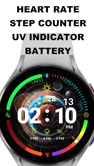 Earth Animated Pro Watch Face Screenshot 2