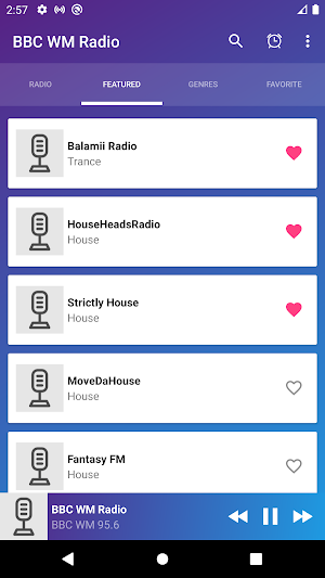 Uk BBC WM Radio tuner Screenshot 1