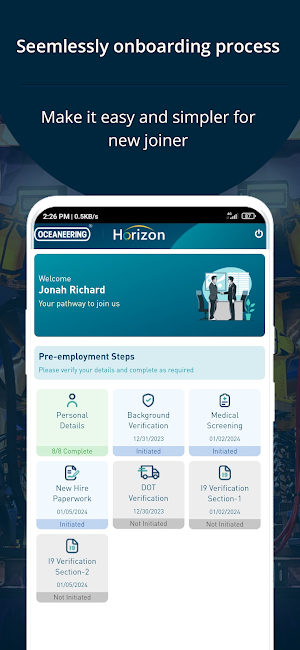 Horizon-Employee Onboarding Screenshot 0