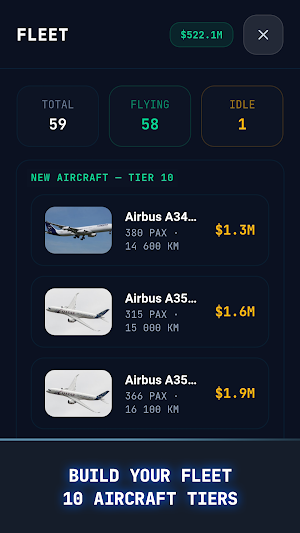 Idle Flight Manager Screenshot 2