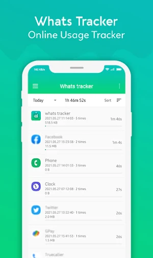 Whats tracker for Watsap  - Online usage tracker Screenshot 1