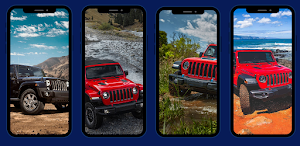 Red Jeep Wrangler Wallpapers Screenshot 0