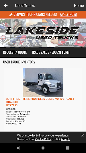 Lakeside International Trucks Screenshot 3