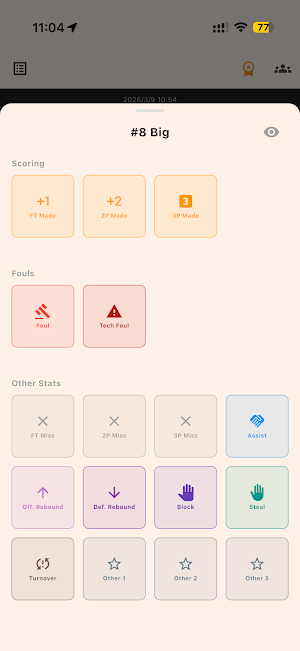 Count Basketball Tracker Screenshot 1