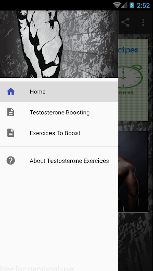 Testosterone Exercices and Recipes Screenshot 0