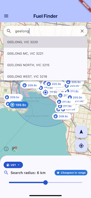 Fuel Finder Screenshot 1
