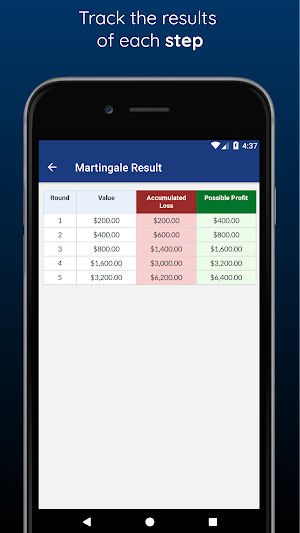 Martingale Calculator Screenshot 1