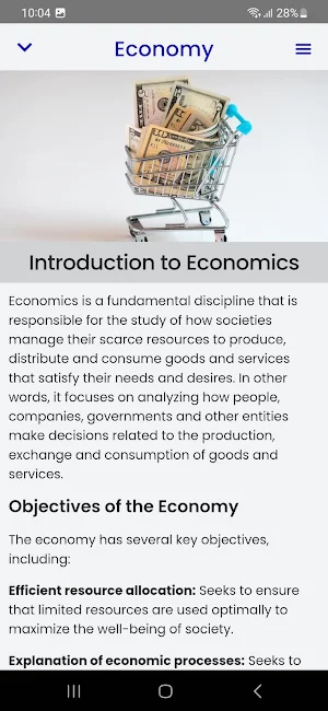 Economics Course Screenshot 1